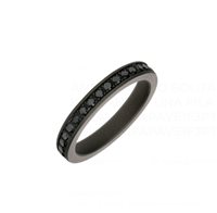 Anillo Mano-J. Hombre in Titanio Diamante Black 1.01 Ct SOLANTBFAPAVE1F3PT - SOLANTBFAPAVE1F3PT